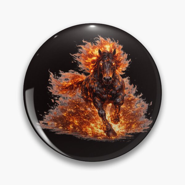 Item preview, Blazing Charge – Fire Stallion Unleashed designed and sold by Tadeusz1.