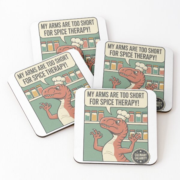 Item preview, Funny T-Rex Chef Spice Therapy Short Arms Cooking Humor designed and sold by Wear Sculpt.