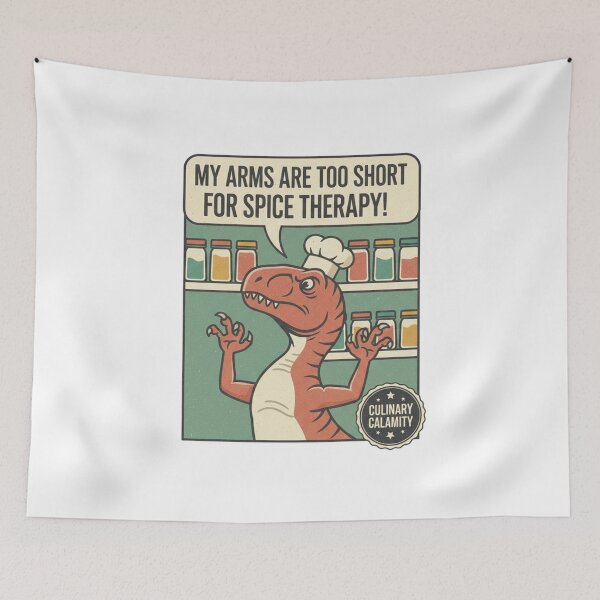Item preview, Funny T-Rex Chef Spice Therapy Short Arms Cooking Humor designed and sold by Wear Sculpt.