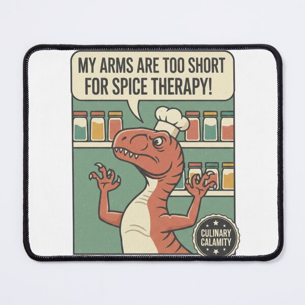 Item preview, Funny T-Rex Chef Spice Therapy Short Arms Cooking Humor designed and sold by Wear Sculpt.