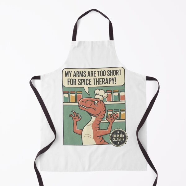 Item preview, Funny T-Rex Chef Spice Therapy Short Arms Cooking Humor designed and sold by Wear Sculpt.