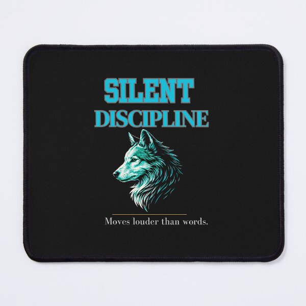 Item preview, Silent Discipline Wolf – Minimal Luxury Motivational Leadership Design designed and sold by AdicretorDesign.
