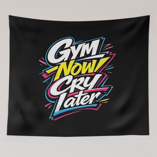 Item preview, Gym Now Cry Later T Shirt – Bold Fitness Motivation Design designed and sold by quietvisualsco.