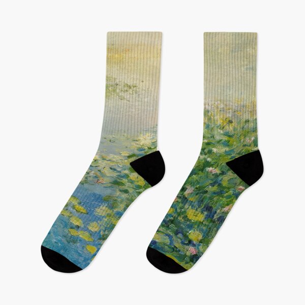 Item preview, Monet Water Lilies Impressionist Painting | Serene Pond Floral Fine Art designed and sold by Tamas Das.