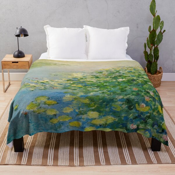 Item preview, Monet Water Lilies Impressionist Painting | Serene Pond Floral Fine Art designed and sold by Tamas Das.