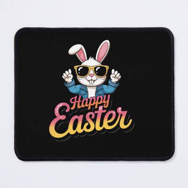 Item preview, Happy Easter Cool Bunny designed and sold by FreshPixelArt.