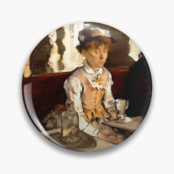 Item preview, L'Absinthe: A Portrait of Isolation and Urban Disillusionment in Belle Époque Paris designed and sold by artdesignsnow.
