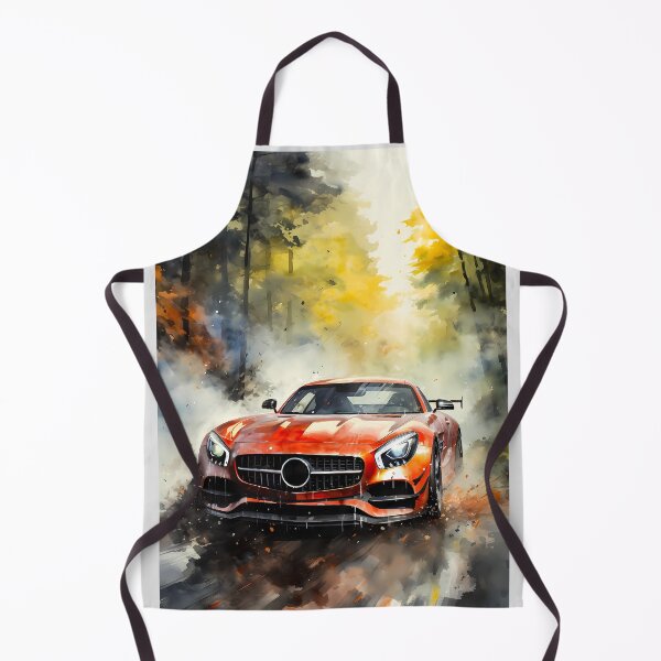 Item preview, Vibrant Orange High Performance Sports Car Driving Through Autumn Forest designed and sold by RevUpDesign.