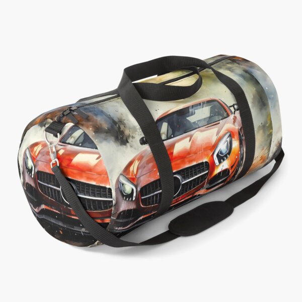 Item preview, Vibrant Orange High Performance Sports Car Driving Through Autumn Forest designed and sold by RevUpDesign.