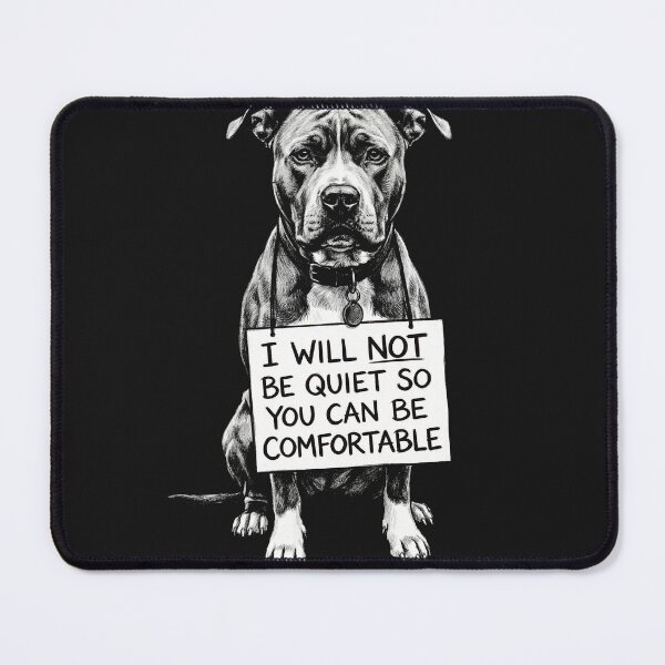 Item preview, Pitbull Advocacy I Will Not Be Quiet Sketch designed and sold by AdyKurniawan.