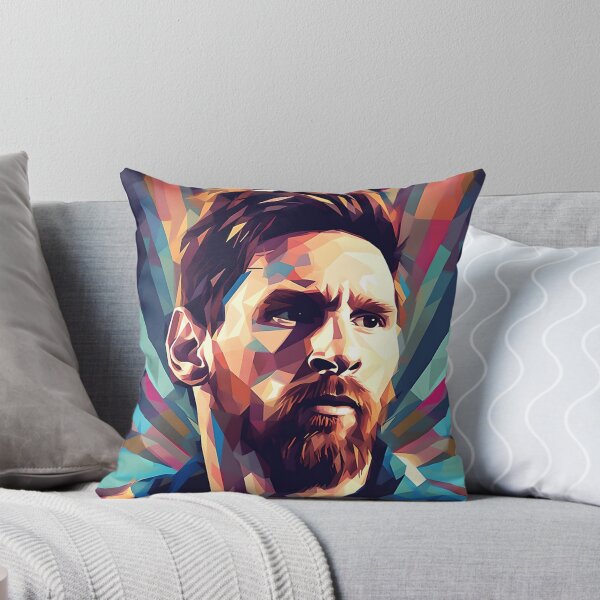 Item preview, Lionel Messi Portrait Abstract Digital Football Player designed and sold by WeebsDomain.