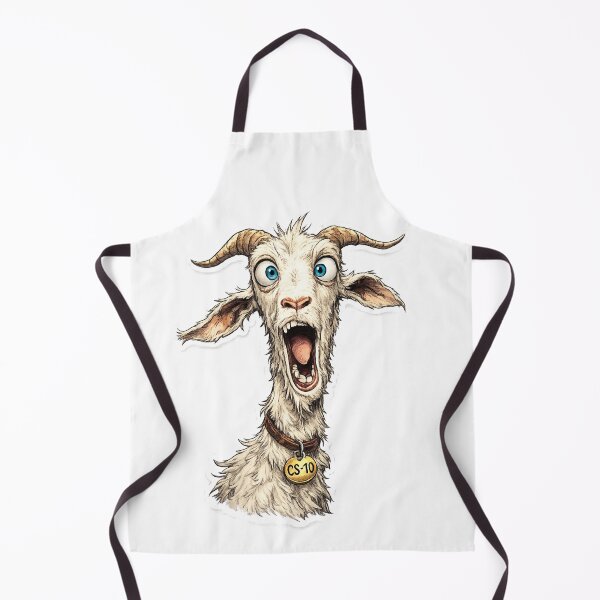 Item preview, Shocked Goat Sticker – Funny Wide Eyed Reaction Farm Animal Art | Creature Shock designed and sold by Creature-shock.