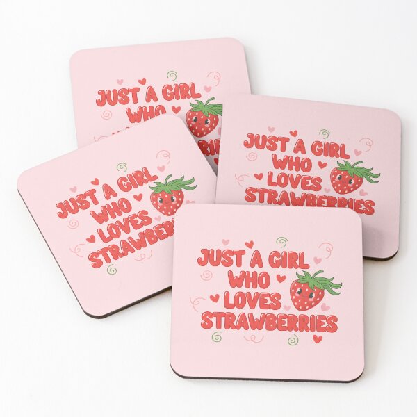 Item preview, Just a Girl Who Loves Strawberries Cute Kawaii Strawberry Design designed and sold by GiftsCreek.