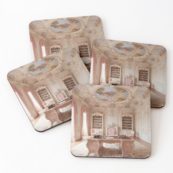 Item preview, Royal Rococo Pink Palace Study Room designed and sold by yum1108.