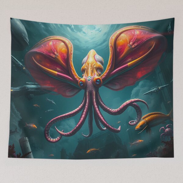 Item preview, Fantastical Deep Sea Creature designed and sold by cuprum.