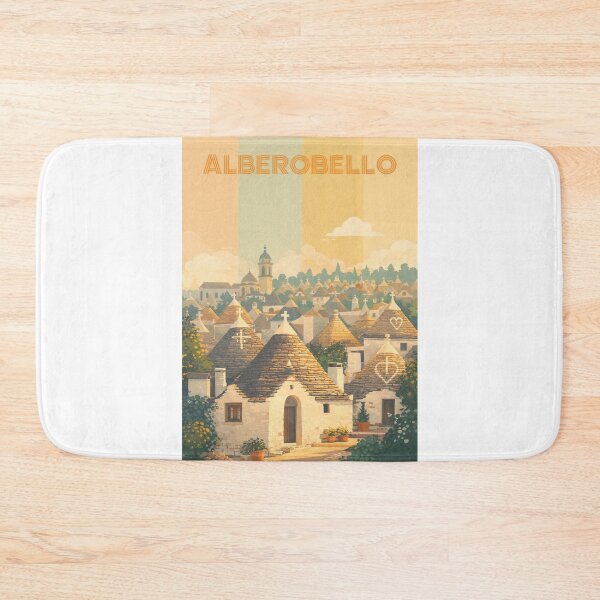 Aperçu de l'œuvre Alberobello, Italie – Maisons trulli et églises baroques au cœur des Pouilles, près de Martina Franca créée et vendue par Aryabek.