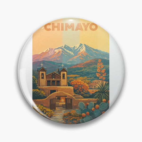 Item preview, Chimayó New Mexico – Sacred Pilgrimage Site with El Santuario and Sangre de Cristo Mountains designed and sold by Aryabek.
