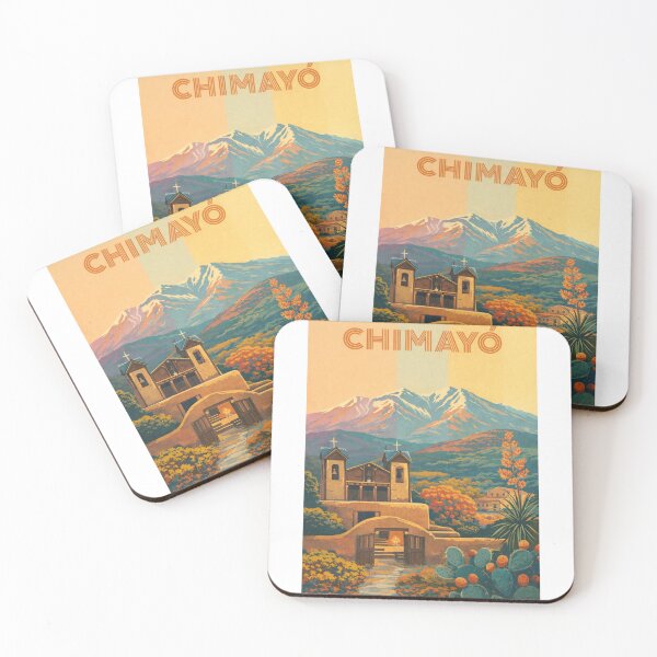 Item preview, Chimayó New Mexico – Sacred Pilgrimage Site with El Santuario and Sangre de Cristo Mountains designed and sold by Aryabek.