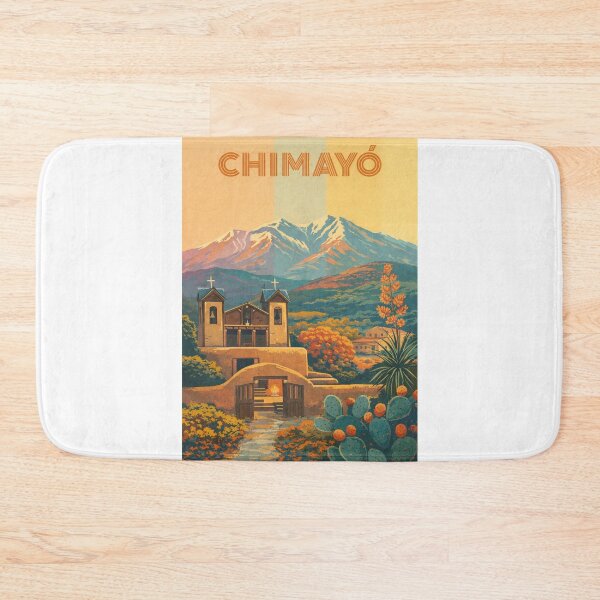 Item preview, Chimayó New Mexico – Sacred Pilgrimage Site with El Santuario and Sangre de Cristo Mountains designed and sold by Aryabek.