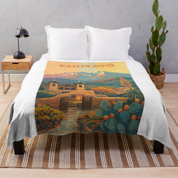 Item preview, Chimayó New Mexico – Sacred Pilgrimage Site with El Santuario and Sangre de Cristo Mountains designed and sold by Aryabek.
