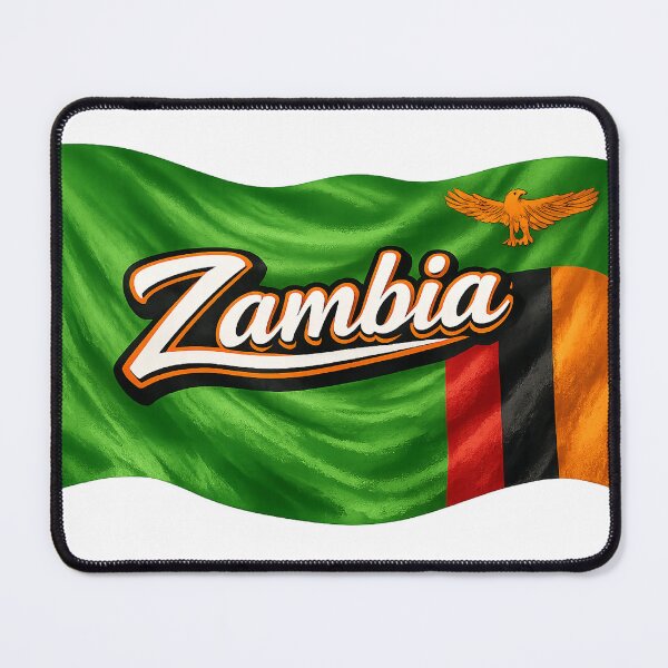 Item preview, Zambia Waving Flag Typography – Zambian National Pride Patriotic Country Design designed and sold by GarnerSupplyCo.