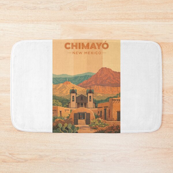 Item preview, Chimayó New Mexico – Historic Adobe Village and Healing Sanctuary in Santa Fe County near Truchas Peaks designed and sold by Aryabek.