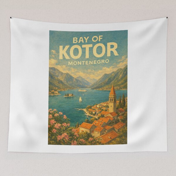 Item preview, Bay of Kotor Montenegro – Adriatic Fjord with Perast and Our Lady of the Rocks near Lovćen National Park designed and sold by Aryabek.