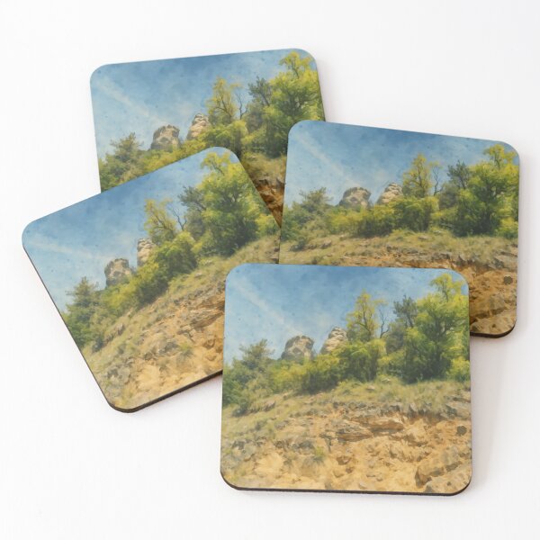 Item preview, Rocky Landscape with Trees – Fine Art Photography designed and sold by M.ALK.Watercolor.