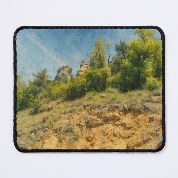Item preview, Rocky Landscape with Trees – Fine Art Photography designed and sold by M.ALK.Watercolor.
