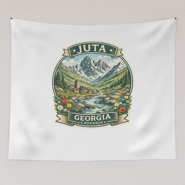 Item preview, Juta Georgia – Medieval Stone Village in the Caucasus Mountains near Kazbegi and Chaukhi Massif designed and sold by Aryabek.