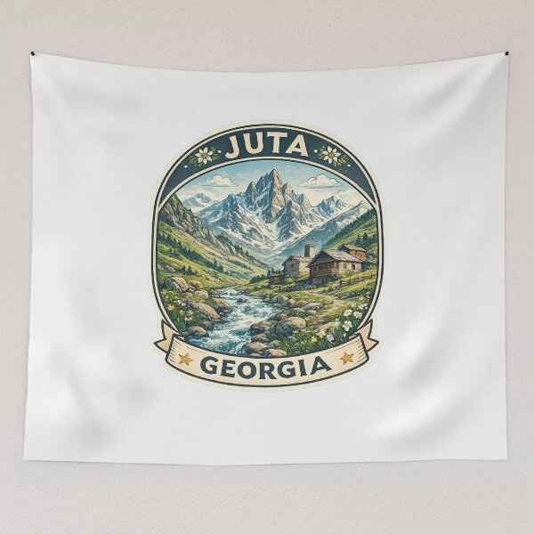 Item preview, Juta Georgia – Alpine Village with Stone Houses in the Sno Valley near Chaukhi Massif and Stepantsminda designed and sold by Aryabek.