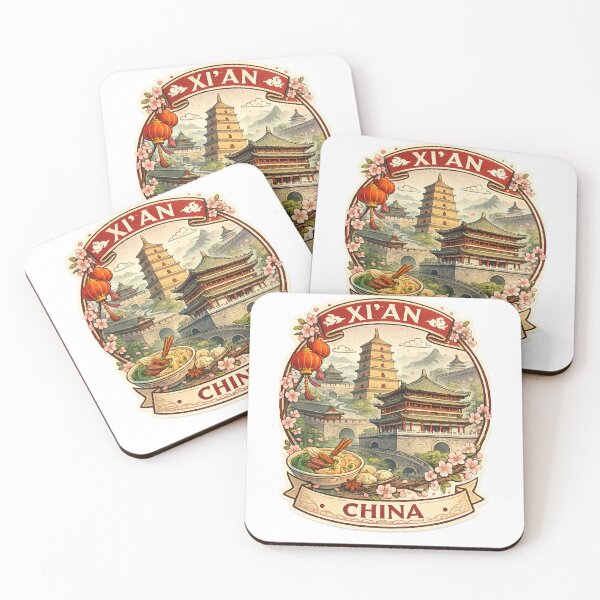 Item preview, Xi’an China – Big Wild Goose Pagoda and Lanterns in Silk Road Capital near Muslim Quarter and Huashan designed and sold by Aryabek.