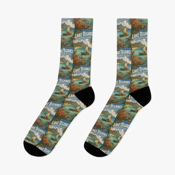 Item preview, Lake Tegano Solomon Islands – Coastal Rainforest Lagoon on Rennell Island with Coral Reefs and Traditional Canoes designed and sold by Aryabek.