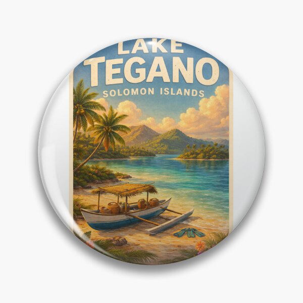 Item preview, Lake Tegano Solomon Islands – Remote Island Shoreline with Tropical Canoes and Coral Waters in East Rennell designed and sold by Aryabek.