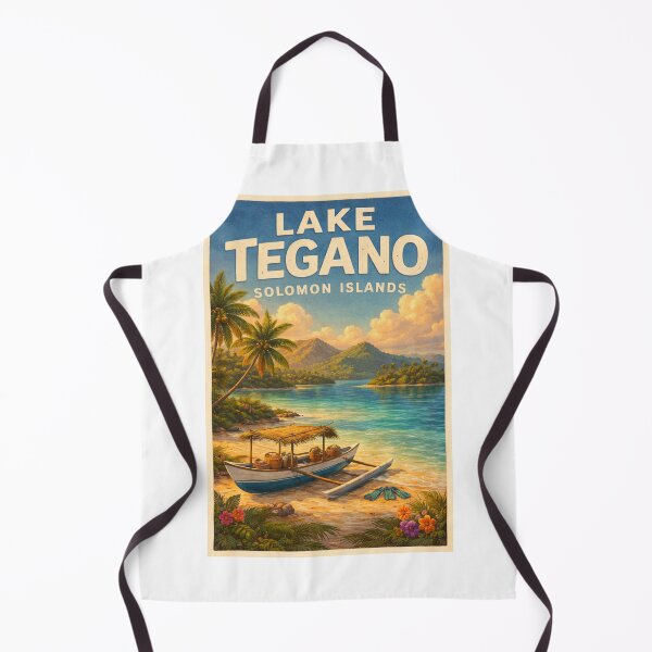 Item preview, Lake Tegano Solomon Islands – Remote Island Shoreline with Tropical Canoes and Coral Waters in East Rennell designed and sold by Aryabek.