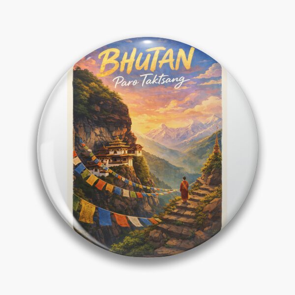 Item preview, Paro Taktsang Bhutan – Cliffside Tiger’s Nest Monastery in the Eastern Himalayas above Paro Valley designed and sold by Aryabek.