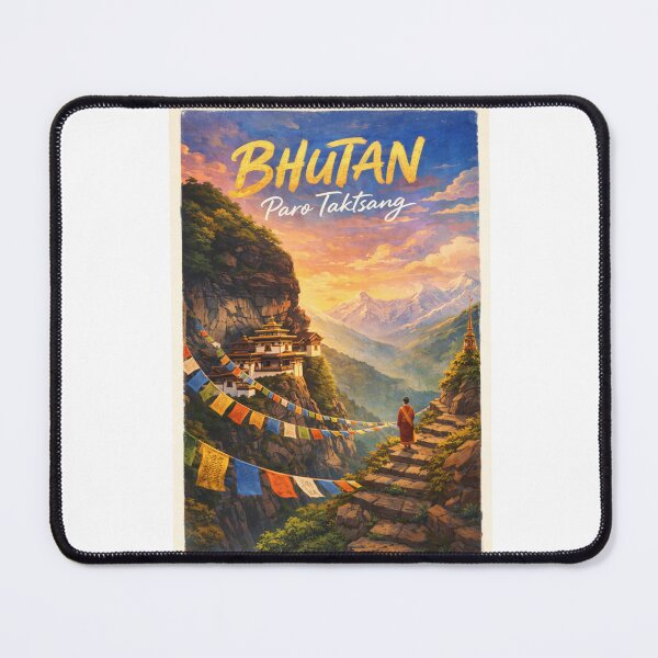 Item preview, Paro Taktsang Bhutan – Cliffside Tiger’s Nest Monastery in the Eastern Himalayas above Paro Valley designed and sold by Aryabek.