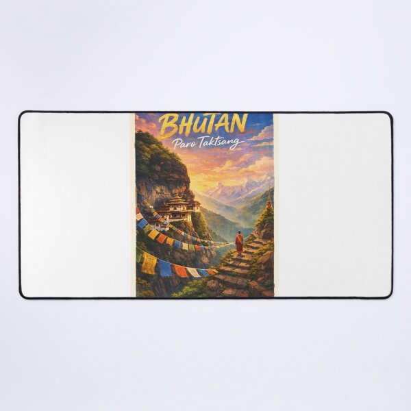 Item preview, Paro Taktsang Bhutan – Cliffside Tiger’s Nest Monastery in the Eastern Himalayas above Paro Valley designed and sold by Aryabek.