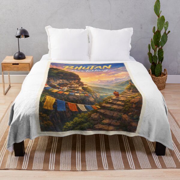 Item preview, Paro Taktsang Bhutan – Cliffside Tiger’s Nest Monastery in the Eastern Himalayas above Paro Valley designed and sold by Aryabek.