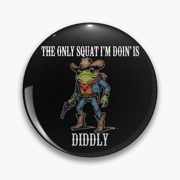 Item preview, The Only Squat I'm Doin' Is Diddly Lazy Gym designed and sold by sadbluen.