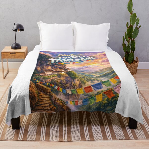 Item preview, Paro Taktsang Bhutan – Sacred Mountain Monastery in the Eastern Himalayas near Jomolhari and Paro Valley designed and sold by Aryabek.