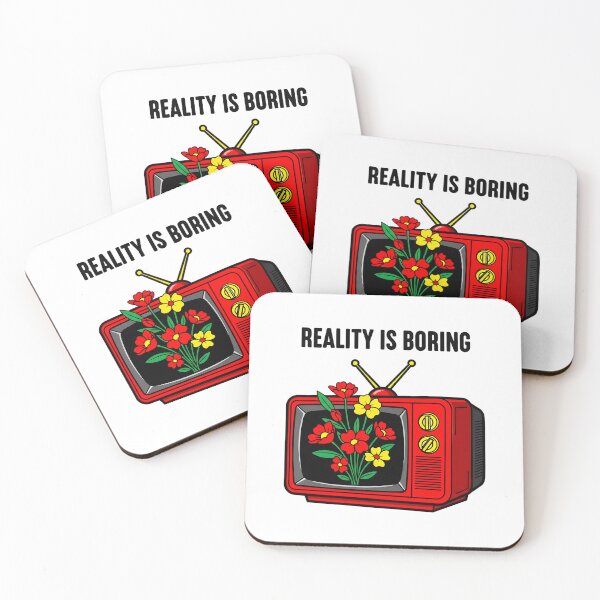 Item preview, Reality is Boring - Floral TV Design designed and sold by ziizart.