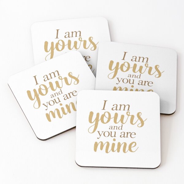 Item preview, Yours and You Are Mine” Love Quote Design designed and sold by LOLWorks.