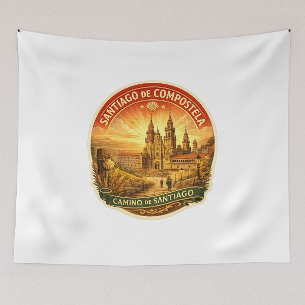 Item preview, Santiago de Compostela Spain – Camino de Santiago Route Ending at the Cathedral in Historic Galicia designed and sold by Aryabek.