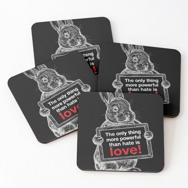 Item preview, Love Is Powerful Rabbit designed and sold by AdyKurniawan.