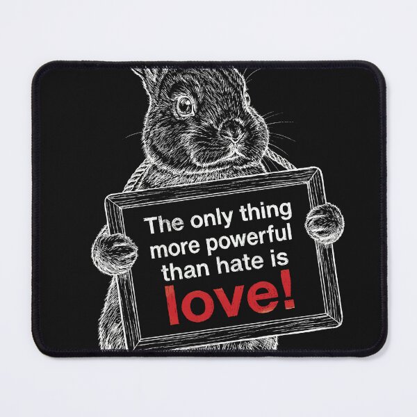 Item preview, Love Is Powerful Rabbit designed and sold by AdyKurniawan.