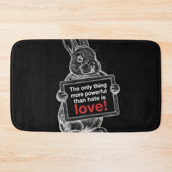 Item preview, Love Is Powerful Rabbit designed and sold by AdyKurniawan.