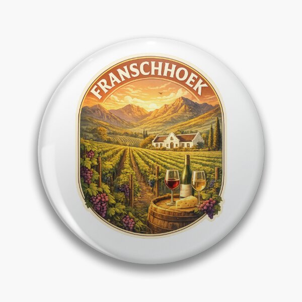 Item preview, Franschhoek South Africa – Vineyard Valley in Western Cape with Cape Dutch Architecture and Mountain Views designed and sold by Aryabek.