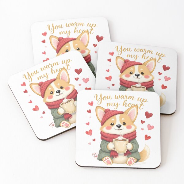 Item preview, Cute Corgi you warm up my heart designed and sold by Kedspicedesign.