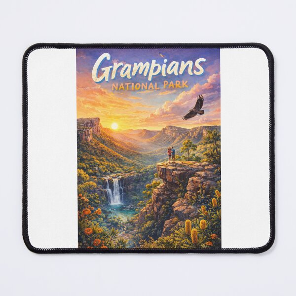 Item preview, Grampians National Park Australia – Rocky Cliffs, Waterfalls, and Sunset Views in Victoria’s Great Dividing Range designed and sold by Aryabek.